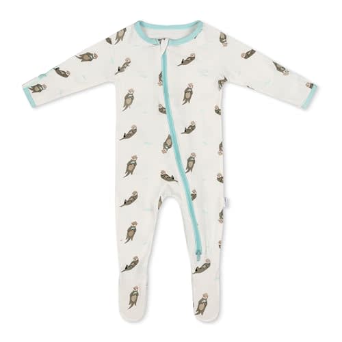 Bamboo Little Soft Baby Footie Pajamas, Baby Clothes, Newborn Sleepers, 95% Viscose and 5% Spandex, 0-24 Months