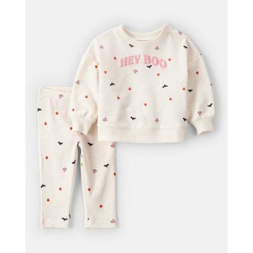 Baby 2-Piece Hey Boo Halloween Outfit Set - Cream - Carter's | Carter's