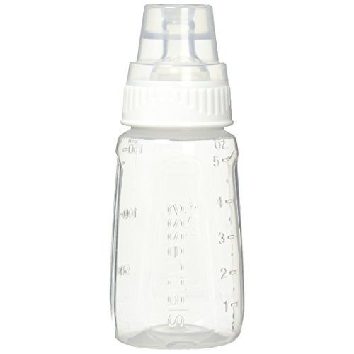 NUK Gerber First Essentials Clear View Silicone Bottle, Slow Flow, 5 oz
