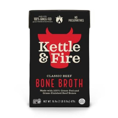 Kettle & Fire Gluten Free Beef Bone Broth - 16.9oz
