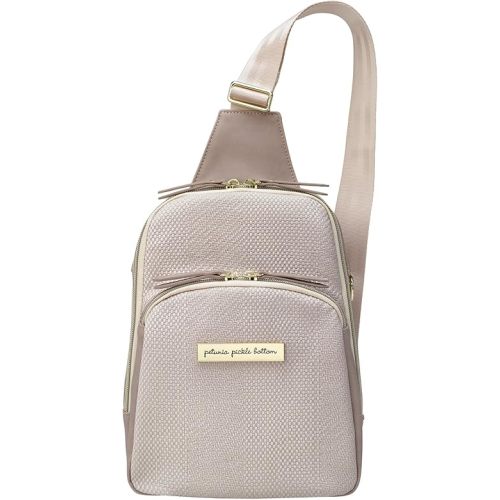 Petunia Pickle Bottom Grey Criss-Cross Sling Bag for Women and Men