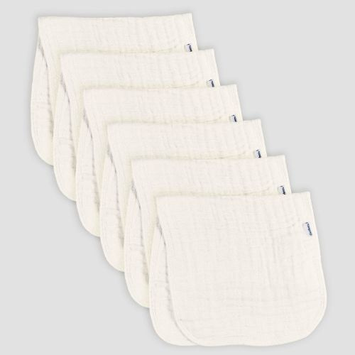 Gerber Baby 6pk Burpcloths - Off-white