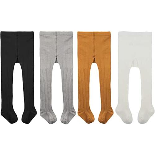 Zando Baby Tights Girls Leggings - Baby Cotton Stockings Seamless Toddler Cable Knit Tights Pants Pantyhose Newborn Infants