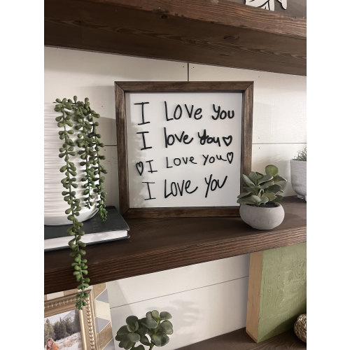 Custom handwritten 3D sign, loved ones handwriting turned into art, memorable Christmas gift ideas, memorial gifts