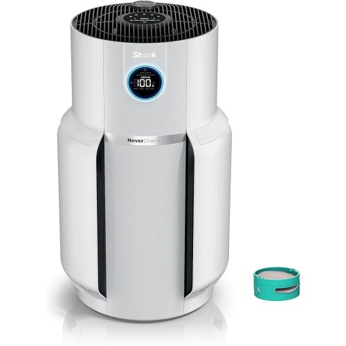 Shark HP302 NeverChange Air Purifier MAX, 5-Year Filter, Save $300+ in Filter Replacements, Whole Home, 1400 sq. ft., Odor Neutralizer Technology, Captures 99.98% of Particles, Dust, Smells, White