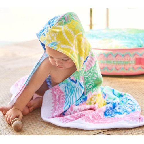 Lilly Pulitzer Cheek to Cheek Baby Beach Hooded Towel
