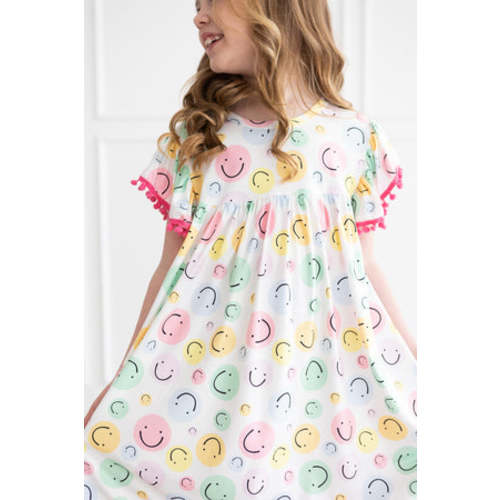 Smile in Style Pom Pom Dress | Mila & Rose