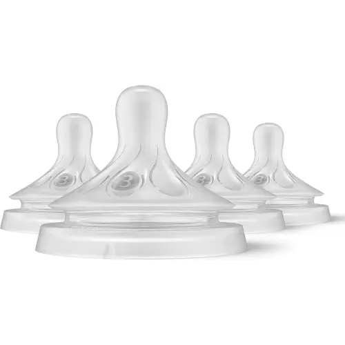 Philips Avent Natural Response Nipples, Medium Flow (Flow 3), 4-Pack, SCY963/04
