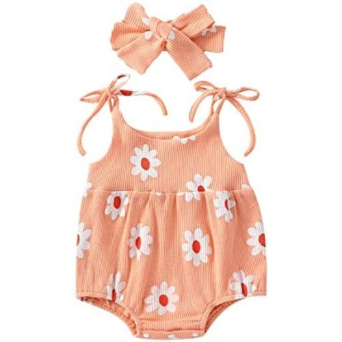 Infant Newborn Baby Girl Floral Romper Kids Spaghetti Strap One Piece Jumpsuit Shorts Toddler Summer Overall Clothes