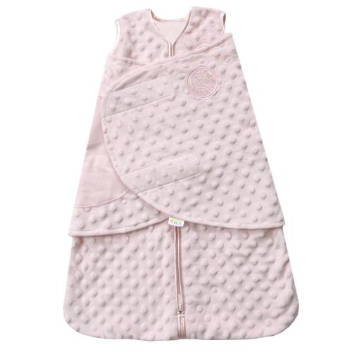 Halo® Sleepsack® Swaddle, Plushy Dot Velboa, Pink, Girls, Small, 3-6 Months