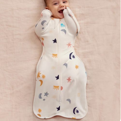 Swaddle Up™ 1.0 TOG Organic Cotton Buff Lunar