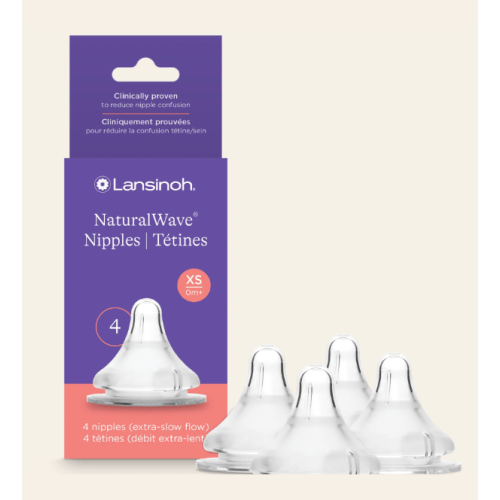 Lansinoh Extra Slow Flow Nipples - 4pk