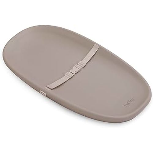 Evolur Eva Baby Changing Pad in Oat, Soft, Lightweight and Portable Changing Pad, Fits All Changing Table, Waterproof Firm Padding