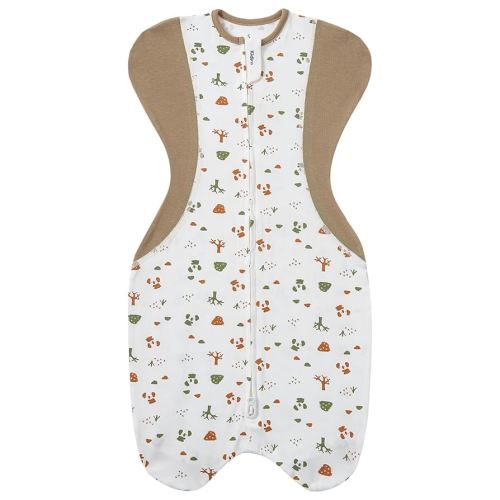 Swaddle for Newborns, Baby Swaddles 0-3 Months 5-13lb, Arms Up Swaddle 0-3 Months Newborn with Moisture-Wicking Fabric, Promotes Healthy Hip Development, 2-Way Zipper , 1Pack(Bear and the forest)