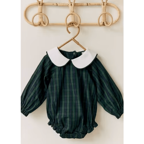 Linette Baby Suit - Petit Sézane x MDLO - Morley check - Organic cotton - organic textile - Sézane