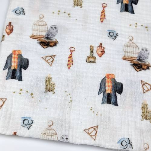 baby wizard muslin blanket, double gauze baby swaddle, summer baby blanket, baby wizard swaddle, organic cotton blanket