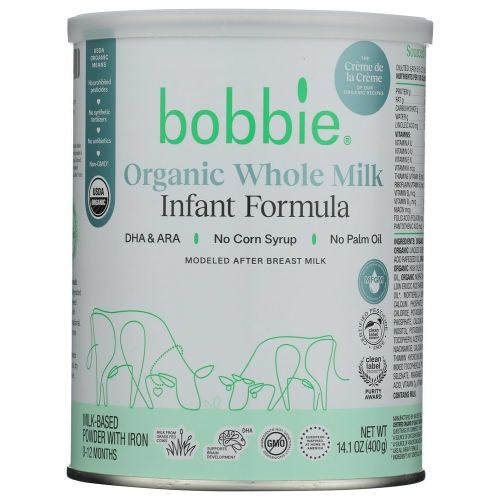 Bobbie Organic Whole Milk Formula 14.1oz, 14.1 OZ