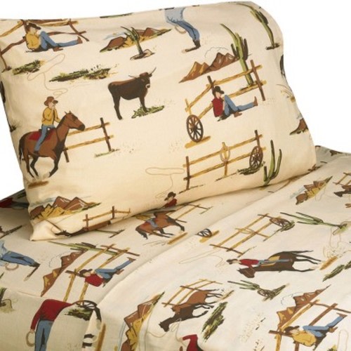 3pc Wild West Twin Kids' Sheet Set - Sweet Jojo Designs
