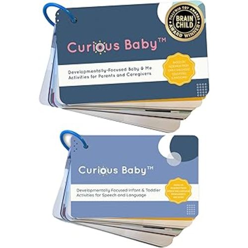 Curious Baby™, and Speech Cards. Award Winning 40+ Activities for Baby & Me, Activity at Home, Speech Development and Language Development