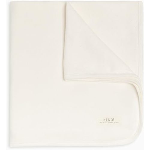 Colored Organics Baby Organic Cotton - Infant Receiving Blanket - Coconut Pointelle