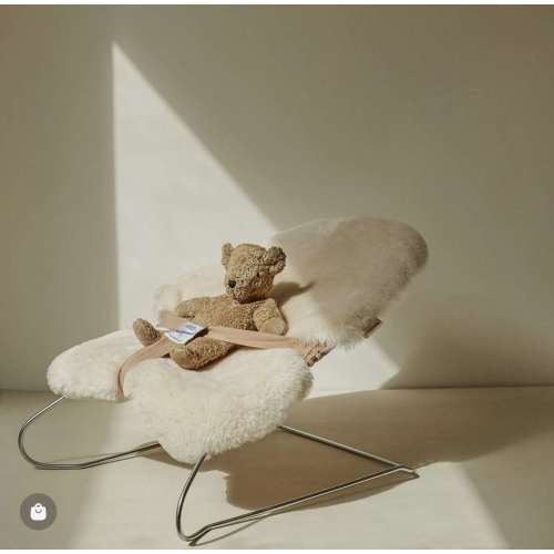 Sheepskin Snuggler, Milk, Binibamba, 100% Merino Sheepskin