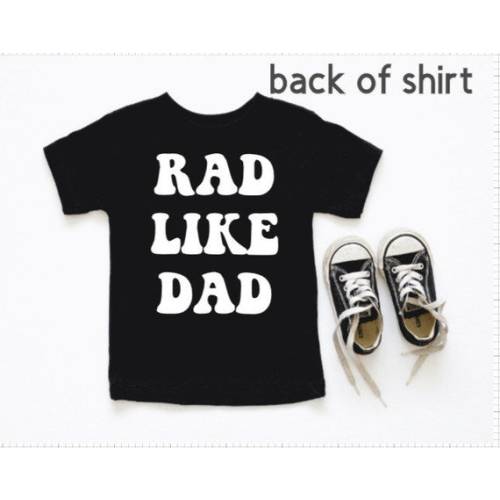 Rad Like Dad Kid T-shirt Retro Smiley T-shirt Retro Font