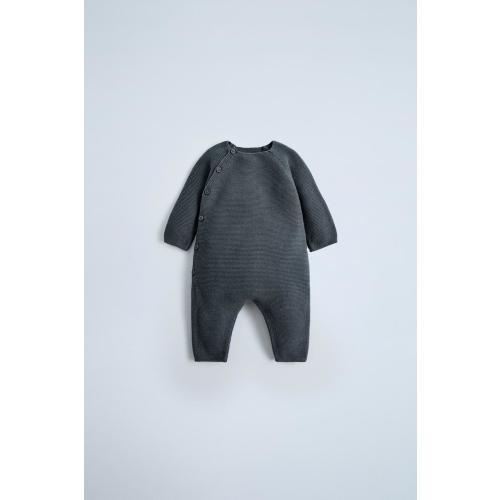SEED STITCH KNIT KIMONO - Charcoal gray | ZARA United States