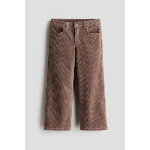 WIDE-LEG COTTON CORDUROY PANTS