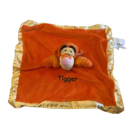 Disney’s Pooh Tigger Orange Lovey Security Lovey Blanket Plush