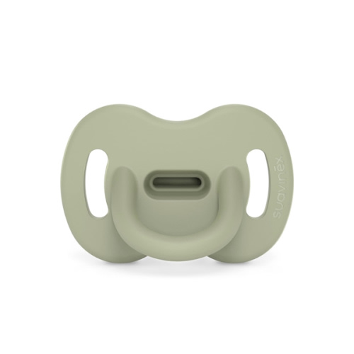 Color Essence SX PRO Silicone Baby Pacifier 1Pk, Made with 100% Soft Silicone, Baby Essentials Perfect for Breastfeeding Babies, Designed in Spain, 0-6 Mths, Jungle Green