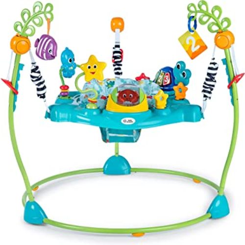 Baby Einstein Ocean Explorers Curiosity Cove 2-in-1 Educational Activity Jumper and Floor Toy, Max weight 25 lbs., Ages 6 Months+, Unisex