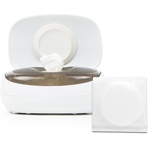 Prince Lionheart EVO Wipes Warmer with TipTop Pillow Kit, Baby Wipes Dispenser with Glow Nightlight, Patented Everfresh System of Bottom Heating, Modern Design Large Capacity