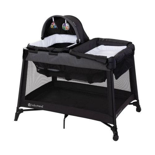 Baby Trend Willow Nursery Center Standard Playard with Flip Away Changing Table - Black