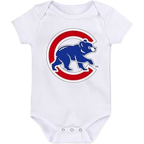 VF Chicago Cubs Team Logo Infant Creeper Bodysuit - White