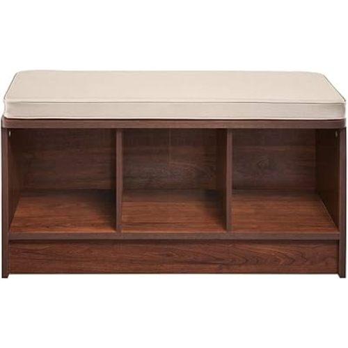 ClosetMaid 1309 3-Cube Storage Bench, Dark Cherry
