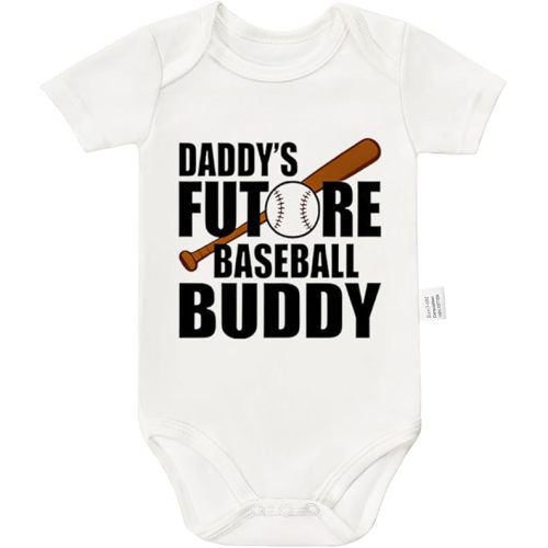 Daddy's Future Soccer Buddy Bodysuit, Gender Neutral Baby Clothes, Funny Infant Fashion Short Sleeve Sports Suit