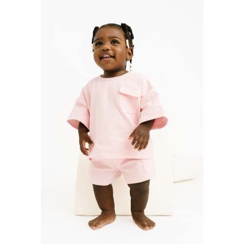 Pink Slouchy Cargo Set