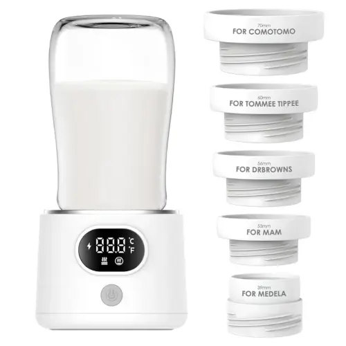 DrBash Portable Bottle Warmer for Travel, Leak-Proof Travel Baby Bottle Warmer with Fast Heating for Breastmilk, Safety Material Baby Bottle Warmer for Dr. Brown, Medela, Tommee Tippee, ComoTomo,
