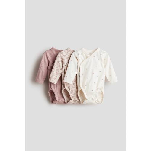 3-PACK WRAPOVER BODYSUITS