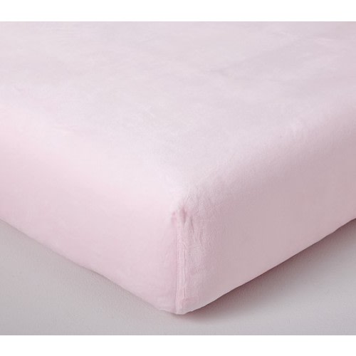 Luxe Chamois Girl Crib Sheets | Pottery Barn Kids