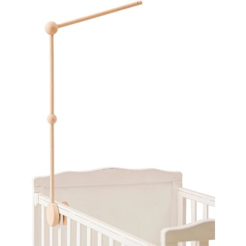 Crib Mobile Arm - 27 Inch Mobile Arm for Crib Wooden Mount Mobile Hanger for Baby Nursery Decor ( Crib Mobile Holder )