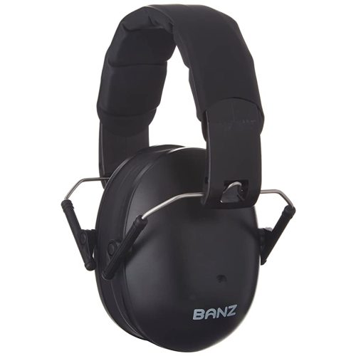 Baby BANZ Earmuffs Kids Hearing Protection - Ages 2+ Years - Industry Leading Noise Reduction Rating - Soft & Comfortable - Kids Ear Protection, Black