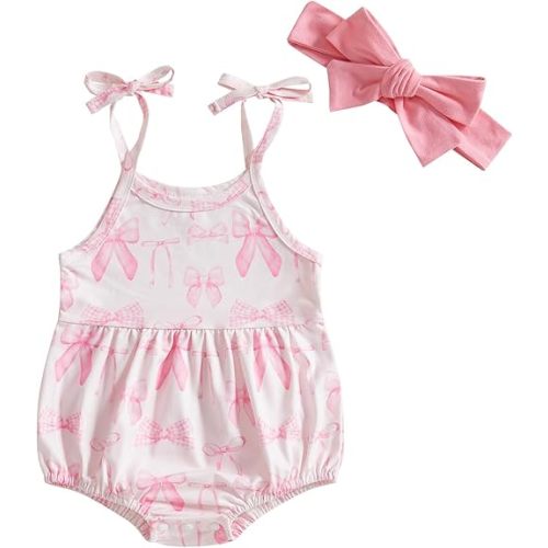 Infant Newborn Baby Girl Floral Romper Kids Spaghetti Strap One Piece Jumpsuit Shorts Toddler Summer Overall Clothes
