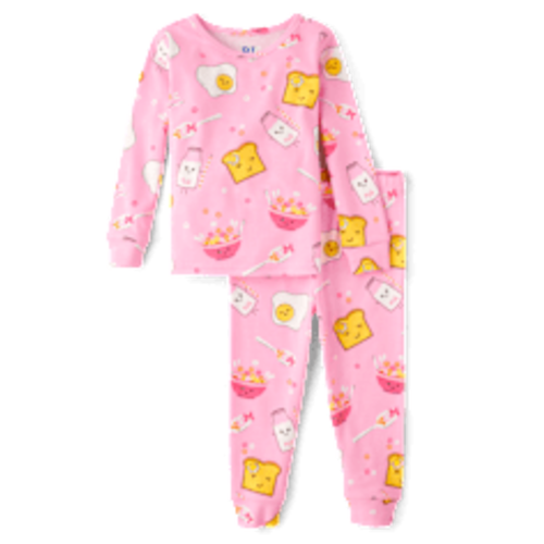 Baby And Toddler Girls Long Sleeve Sunflower Snug Fit Cotton Pajamas - TAN | The Children's Place