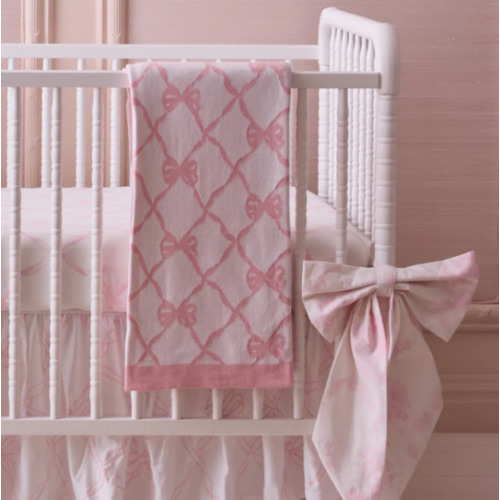 Bow Throw Blanket - Luxury Home Decor | LoveShackFancy