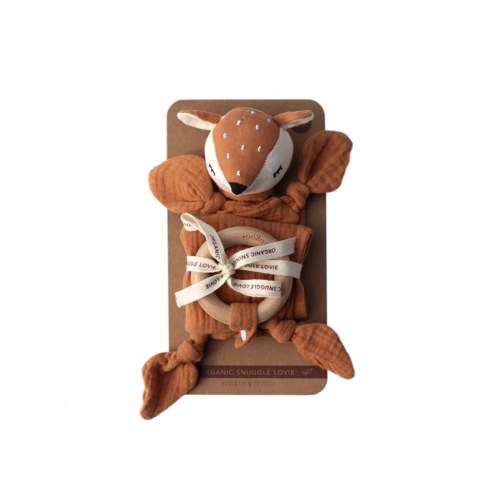 Organic Snuggle Lovie Blanket - Fawn