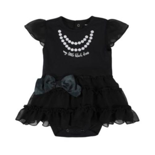 Baby Girls "Little Black Dress" with Tutu and Accent Bow