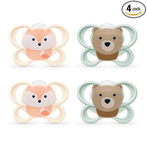 NUK Perfect Match Air Pacifiers, -6 Months, 4 Pack