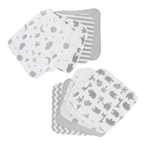 Spasilk Washcloth Wipes Set, 10-pack