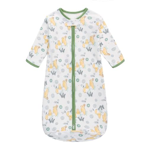 Long Sleeve Sleep Sack, 100% Cotton Baby Sleeping Bag 0-18 Months Baby Wearable Blanket Super Soft Toddler Kids Sleeping Sack